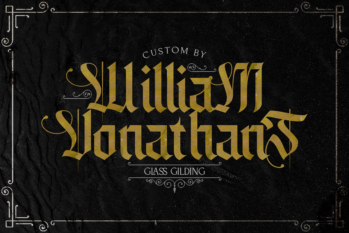 Livingstone - Blackletter Font, a Blackletter Font by StringLabs (Photo 7 of 11)