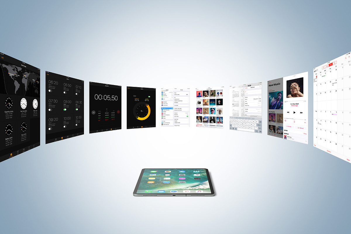 iPad Pro (2018) Mockup, an iPad Mockup by Zabiegala MP (Photo 13 of 15)