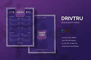 Drivtru - Restaurant Menu, a Print Template by StreaksideStd (Thumbnail 1 of 2)