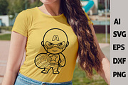 Chibi Superhero Vector Bundle, a Person Illustration by FancyDesignStudio (Thumbnail 2 of 5)