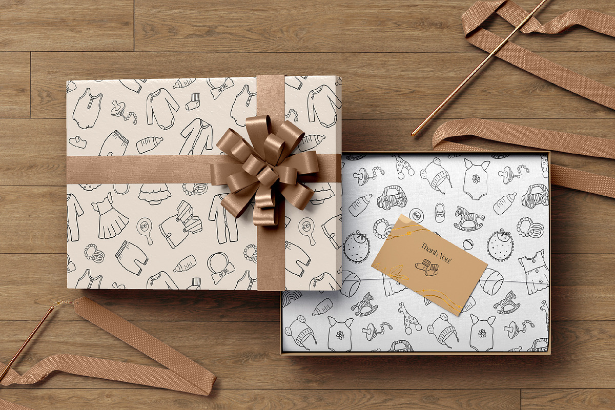 Baby line doodle set, an Object Graphic by ElenaPlatovaArt (Photo 7 of 10)