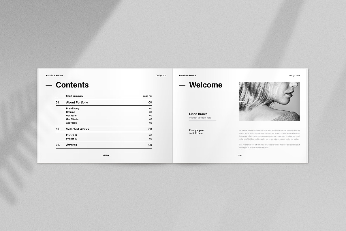 Design Portfolio and Resume Template, a Brochure Template by ArtisanaAura (Photo 5 of 12)