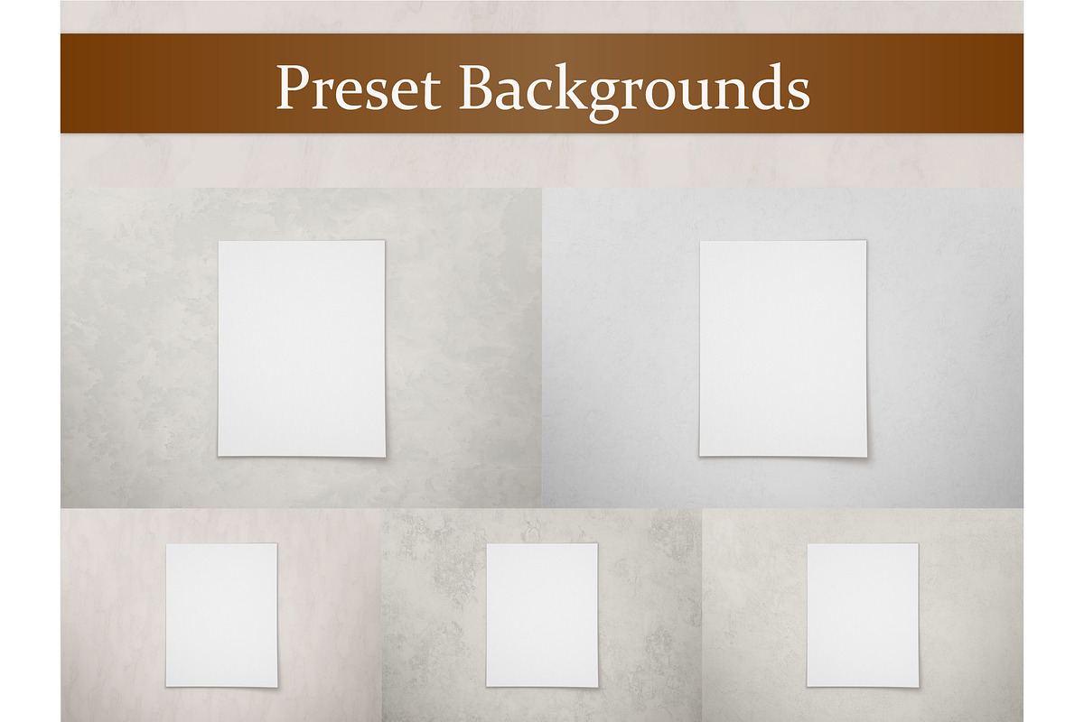 Paper Poster Mockup Kit, a Product Mockup by MockupsBox (Photo 2 of 8)