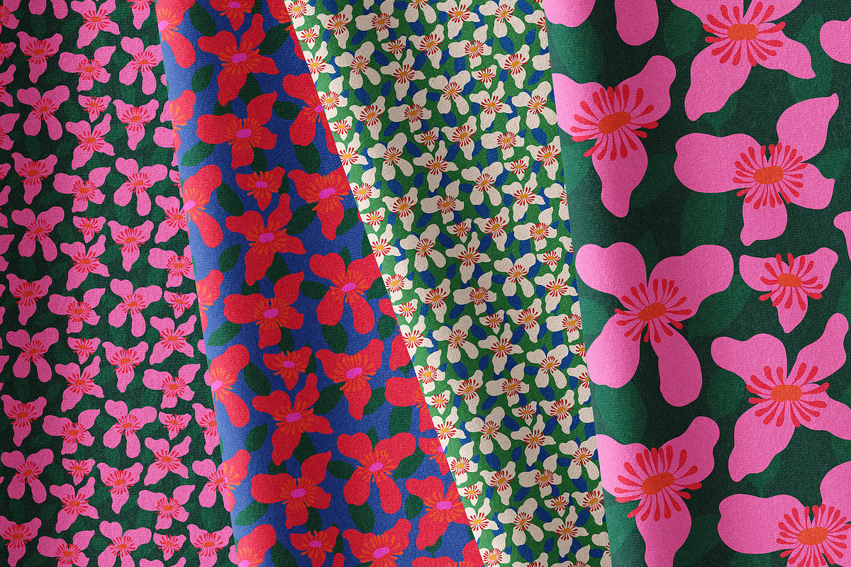 Naive Abstract Modern Floral Pattern, a Pattern Graphic by likorbut (Photo 6 of 14)