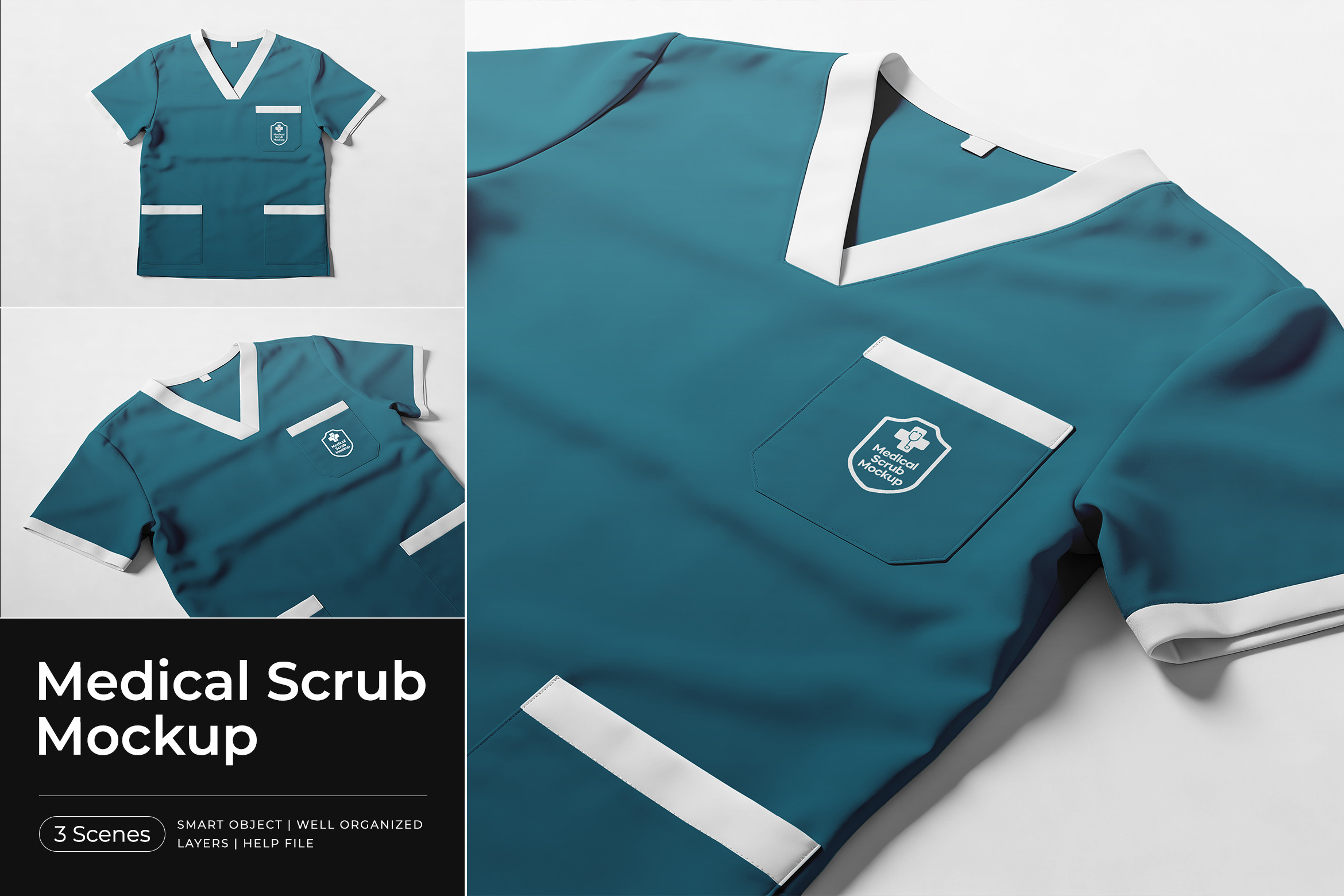 Medical Scrub Mockup, a Product Mockup by Pitchlook.Studio
