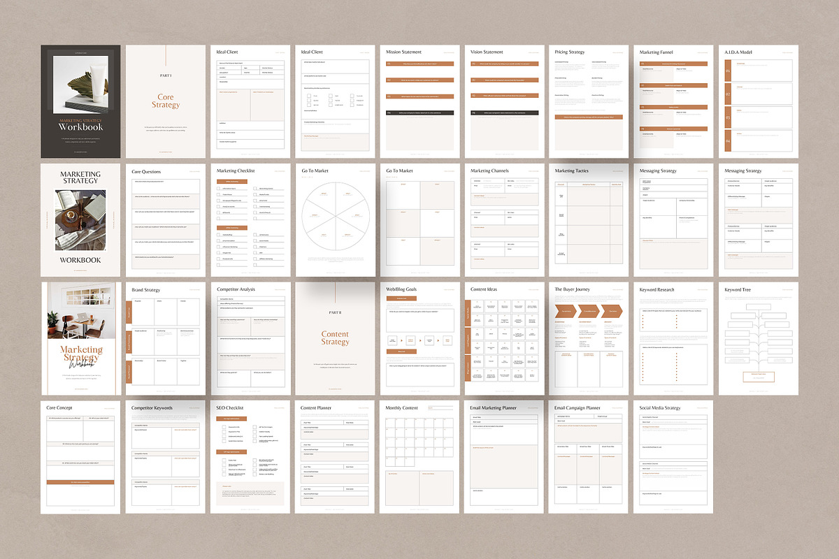 Marketing Strategy Workbook CANVA, a Marketing Template by AndrewPixel (Photo 12 of 13)
