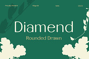 Diamend Rounded Drawn, a Sans Serif Font by Craft Supply Co. (Thumbnail 1 of 8)