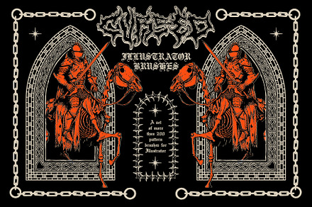 Cursed Illustrator Brushes, a Brush Add-On by MiksKS