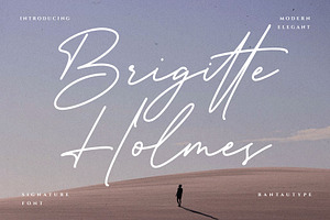 Brigitte Holmes Handwritten Font