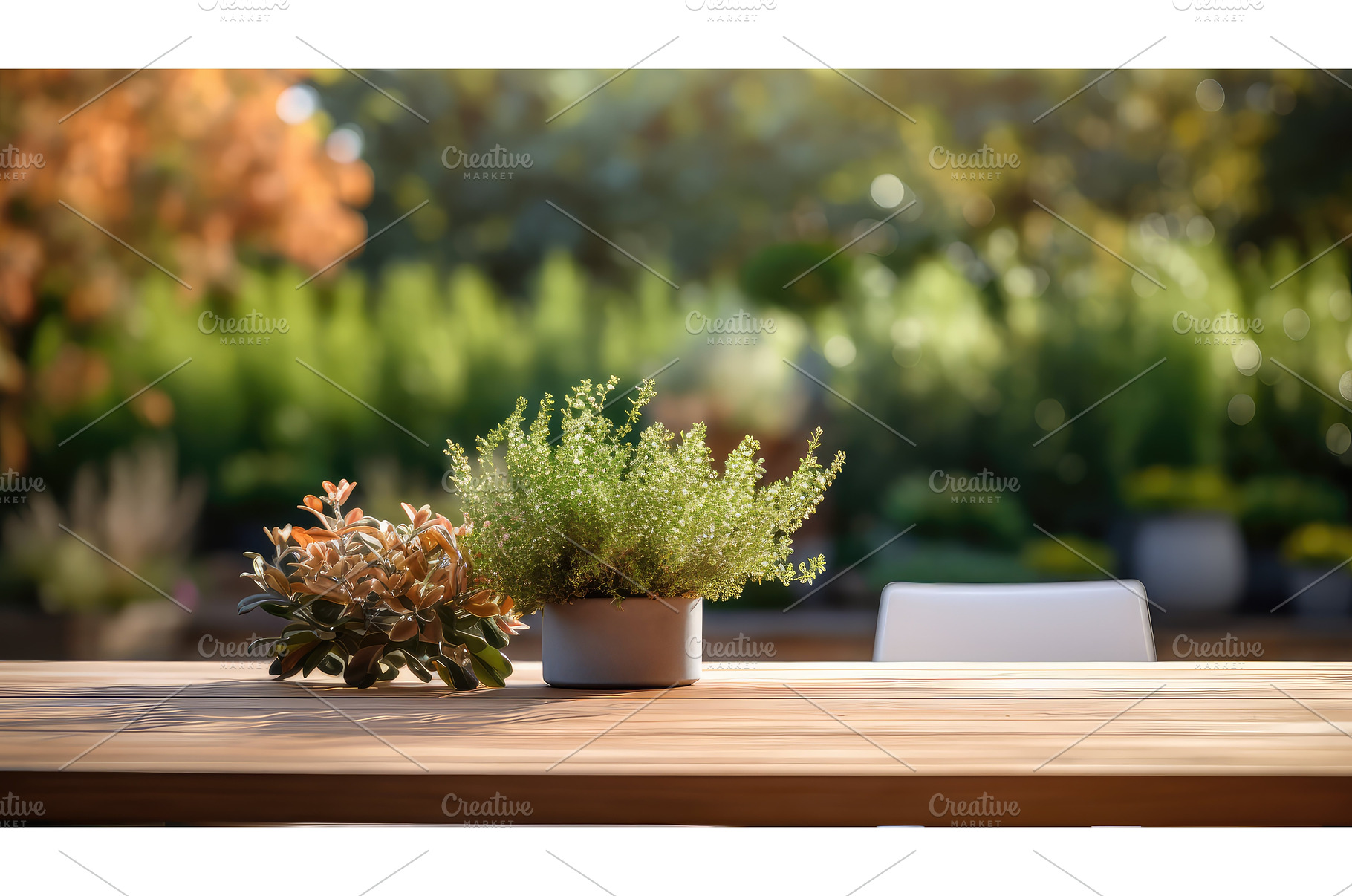 cozy plant table blur serene ai, a Nature Photo by pikepicture