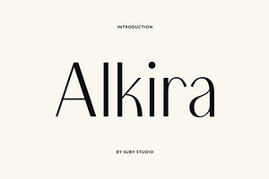 Alkira Elegant Typeface