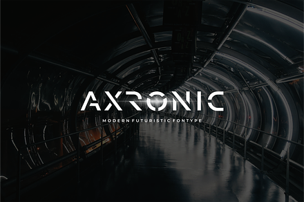 AXRONIC - Modern Futuristic Fontype, a Sans Serif Font by Vroz Studio