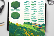 Warm Ghibli Style Procreate Brushes, a Brush Add-On by Disyukov (Thumbnail 2 of 6)