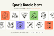 Sports Doodle Icons, an Object Graphic by Brickclay (Thumbnail 1 of 8)
