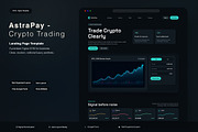 Crypto Trading Landing Page, an UI Kit Template by Pitchlook.Studio (Thumbnail 1 of 3)