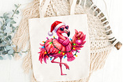 Pink Flamingo Christmas PNG Design, an Object Graphic by Zahyl Studio (Thumbnail 5 of 7)