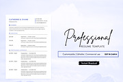 Printable Resume Template, Resume, a Resume Template by BrushstrokeArtGB (Thumbnail 1 of 5)