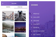 Zoomie - Social Media Figma App, an UI Kit Template by themelove (Thumbnail 4 of 9)