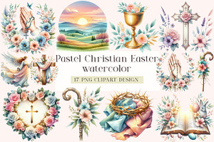 Pastel Christian Easter Sublimation, an Illustration by DreamArtGraphic