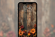 Autumn Floral Phone Wallpaper Set, a Graphic by Kalindiprints (Thumbnail 1 of 6)