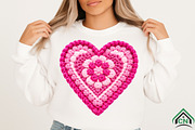 Faux Yarn Crochet Valentine Heart, an Illustration by Craft Nest (Thumbnail 6 of 8)