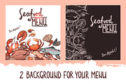 Hand Drawn Seafood Collection, a Food Illustration by alexrockheart (Thumbnail 4 of 4)