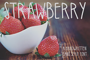 strawberry | handwritten sans serif, a Sans Serif Font by southwood corner (Thumbnail 1 of 8)