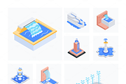 Animated Isometric Fountain Icons, a Duotone Icon by Vectors Market (Thumbnail 7 of 9)