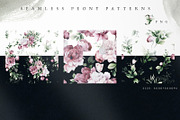 SWEET PEONIES, Watercolor collection, a Texture Illustration by ollalya (Thumbnail 12 of 15)