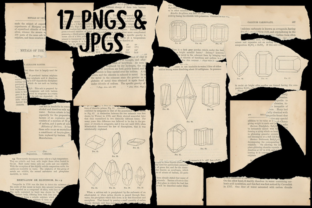 Vintage Torn Pages & Bonus Layer PSD preview 2