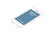 Outlined iPhone 5s mockups (5), an iPhone Mockup by Around Seven Products (Thumbnail 3 of 5)