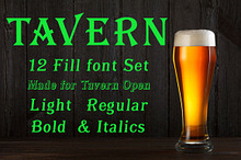 Tavern Fill Font Set