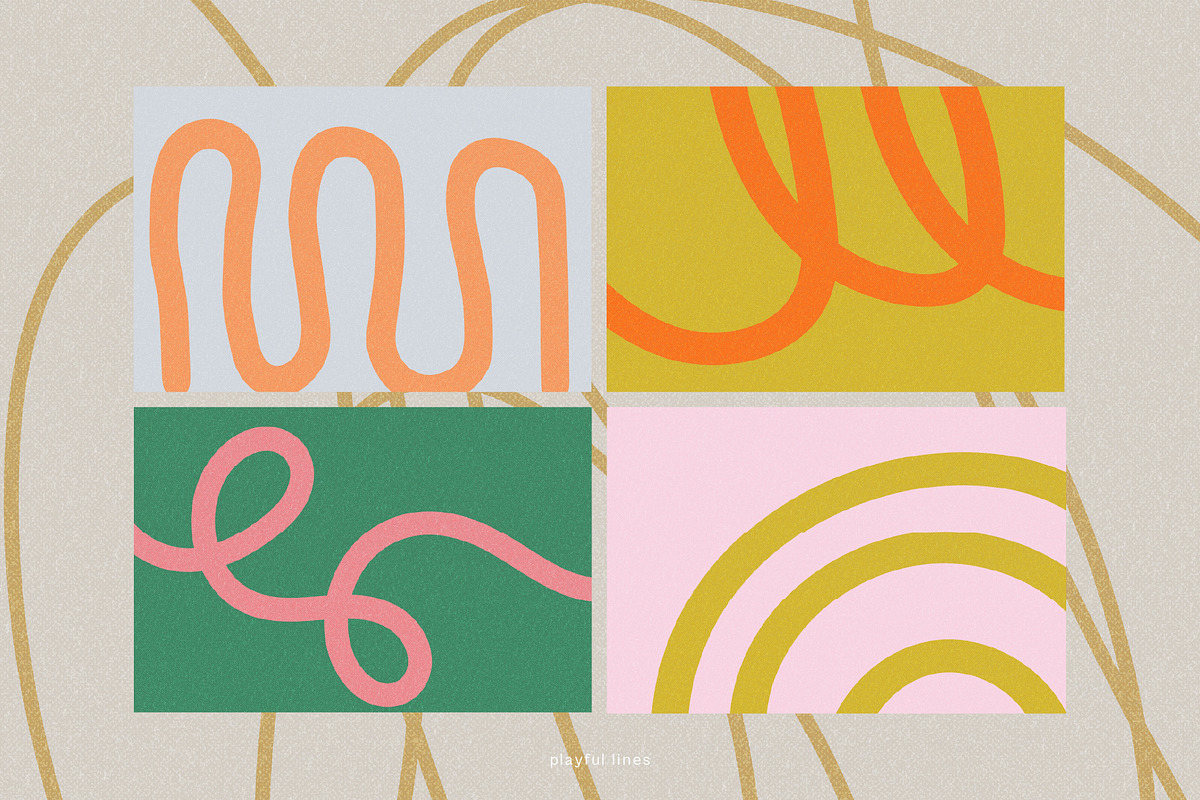 Playful Lines - Abstract Backgrounds, a Background Graphic by Léo Alexandre (Photo 13 of 14)