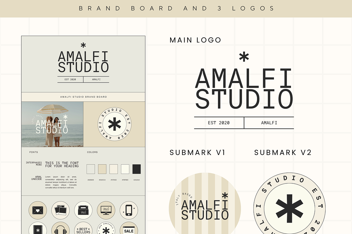 Canva Modern Branding Kit Template, a Branding & Logo Template by Branding Babe Co. (Photo 3 of 9)