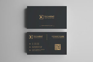 Gold Minimal Business Card