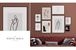 Frame Mockup Editable & Customisable, a Print Template by The White Space Co.