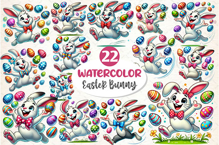 Funny Easter Bunny Sublimation, an Illustration by Dream Creation