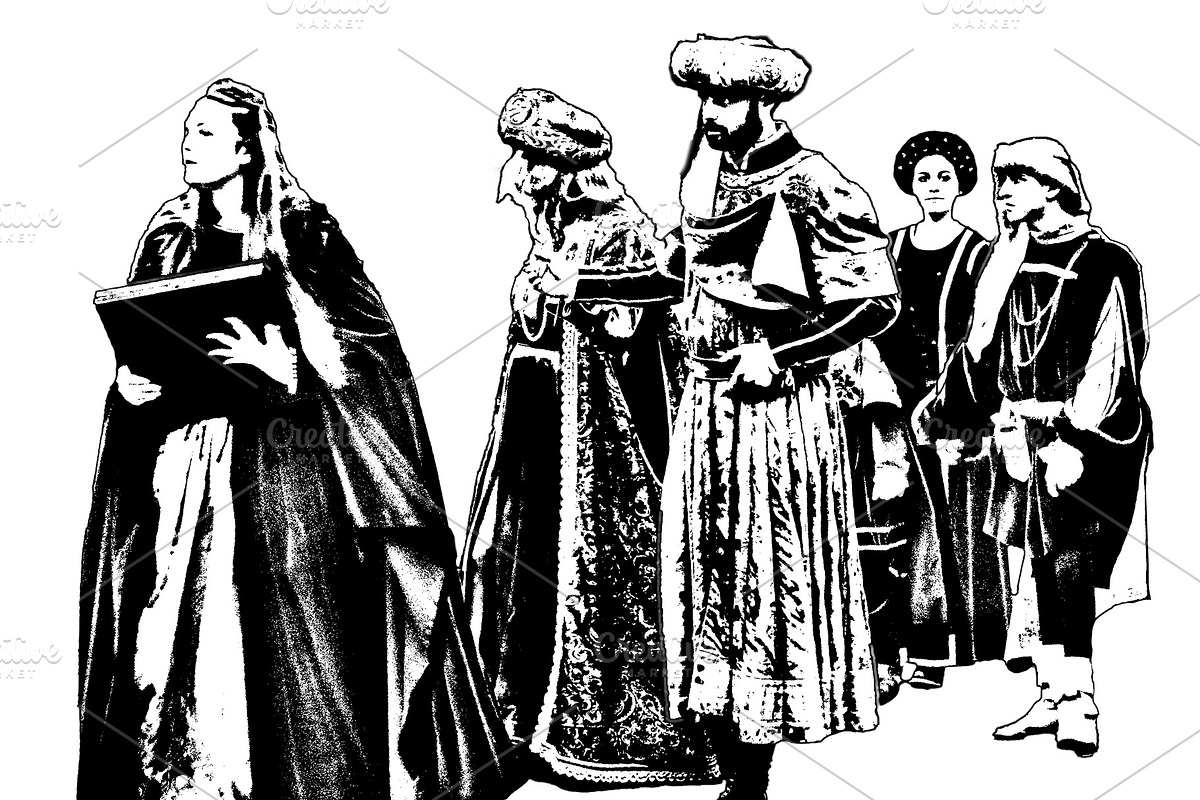 Isolated graphic of renaissance parade, a Person Illustration by DanFLCreativo
