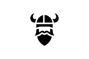 Minimalist Viking Warrior Logo, a Branding & Logo Template by Vectorium Studio