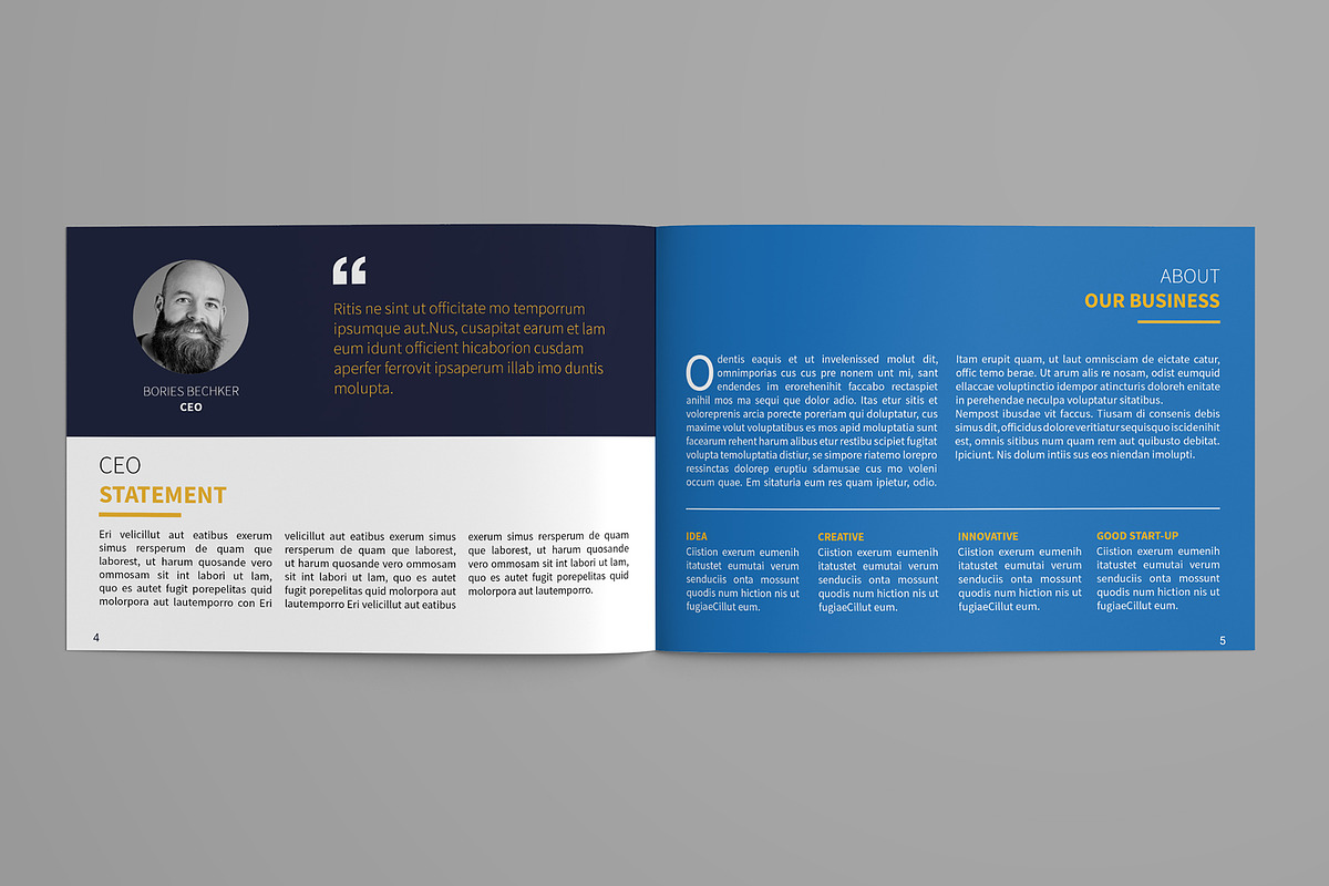 A5 Simple Brochure, a Brochure Template by BoriesBechker (Photo 2 of 9)