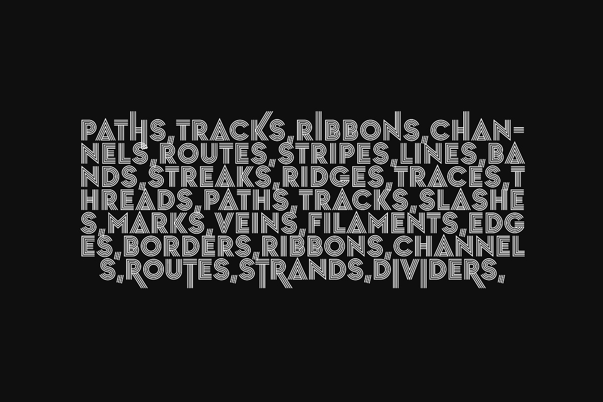 Striped Headline Font, a Symbol Font by artyway (Photo 4 of 6)