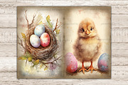 Pastel Easter Junk Journal Pages, a Seasonal Illustration by GlamArtZhanna (Thumbnail 5 of 9)