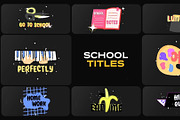 Sticker School Titles for DaVinci, a Templates & Theme by FlashFXbox (Thumbnail 1 of 2)