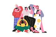 People with phones, online users set, a Person Illustration by Good Studio (Thumbnail 4 of 6)