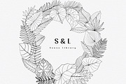 “Charm” Tropical Leaves Lineart, an Illustration by Sense Library (Thumbnail 11 of 23)