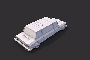 Low Poly Limousine