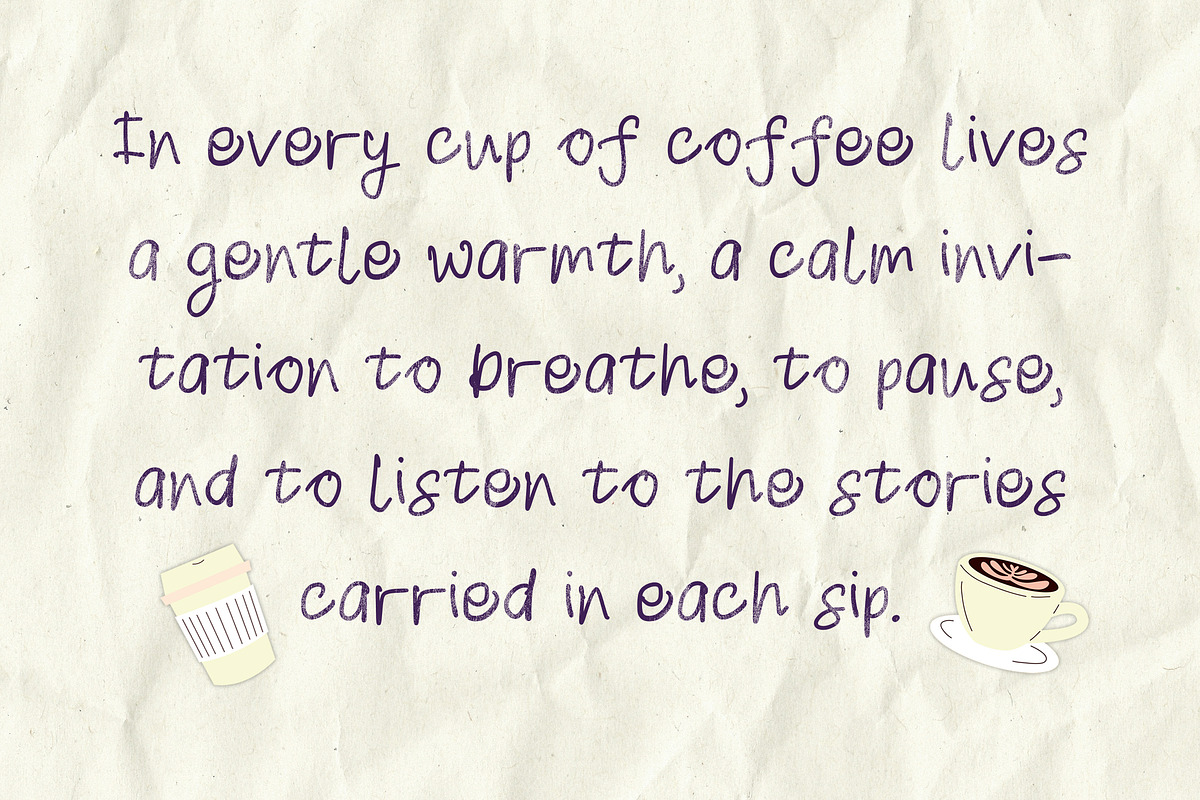 Purple Dream Handwritten, a Handwritten Font by Typehand Studio (Photo 2 of 10)