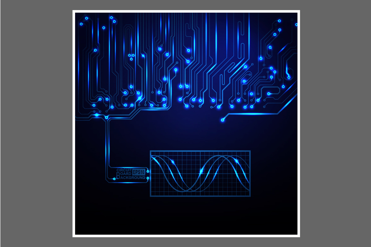 -50% Circuit boards backgrounds set, a Background Graphic by frost_newt (Photo 8 of 11)