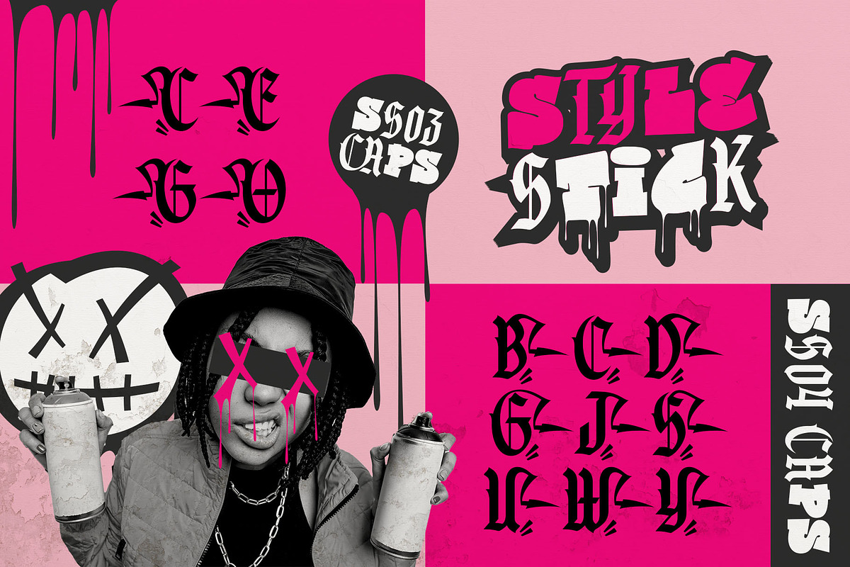 Vandal Street Graffiti Font, a Symbol Font by alit design (Photo 11 of 23)