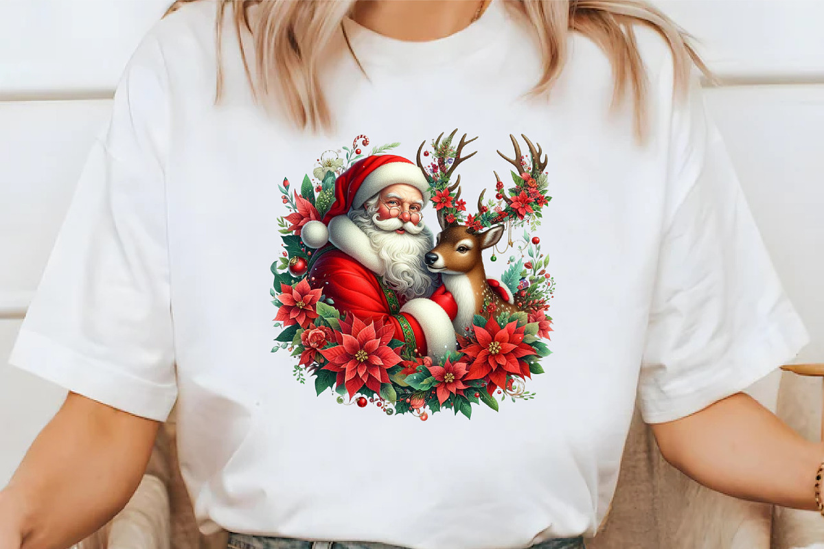 Santa Claus and Reindeer png, an Illustration by Libby Wishes (Photo 7 of 9)